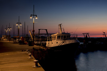 Jaffa harbor at dusk © ander320