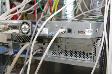 Back panel of server