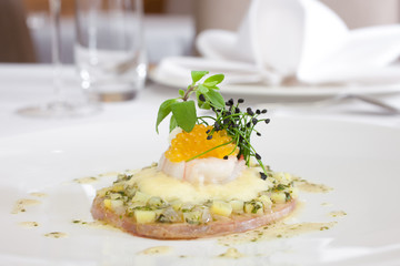 Carpaccio mit Kaviar