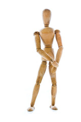 Standing dummy isolated on white background
