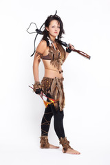 woman with arbalest