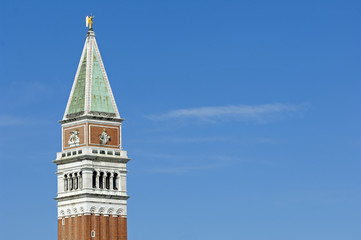 Fototapeta na wymiar Markusturm,Campanile der Markuskirche,Venedig