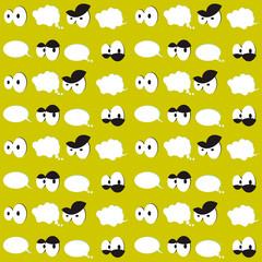 Seamless cartoon wallpaper background fabric
