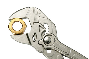 Manual locksmith tools, isolated on a white background