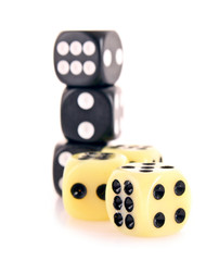 Dices isolated on white