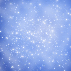 Star on space at night