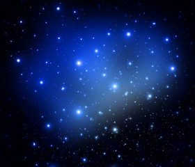 Obraz premium Star on space at night