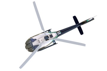Obraz premium 3d detailed helicopter
