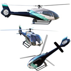 3d helicopter collection
