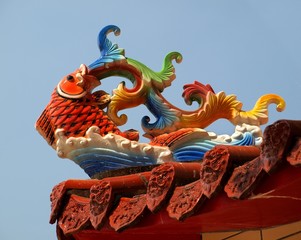 Chinese Temple Roof Decoration