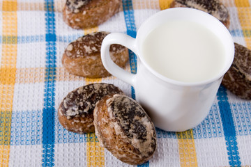 Milk and chocolate cakes