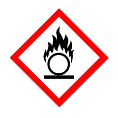 GHS Symbol Oxidising liquids sign
