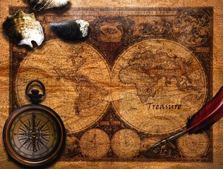Fototapeta na wymiar Treasure Map