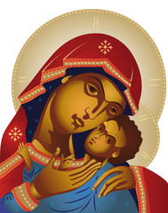 Ikone Madonna mit Kind