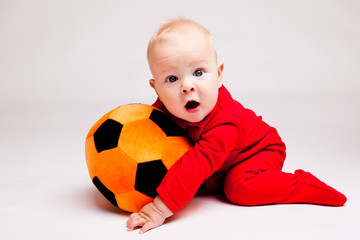 Boy with soccer ball