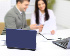 Fototapeta premium business command(team) at modern office