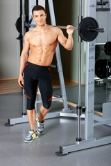 Fototapeta premium Man at the gym