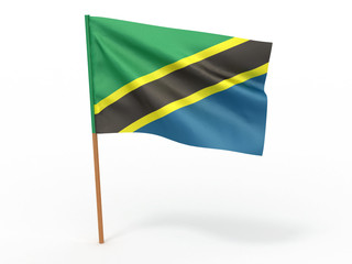 flag fluttering in the wind. Tanzania