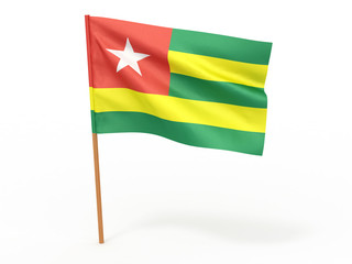 flag fluttering in the wind. Togo