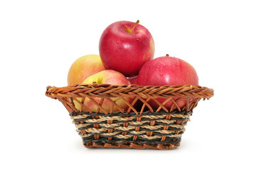 apples in basket