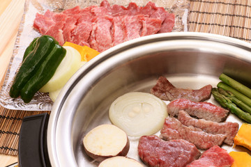 ホットプレート焼肉