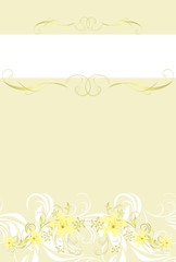 Decorative floral background for wrapping. Vector