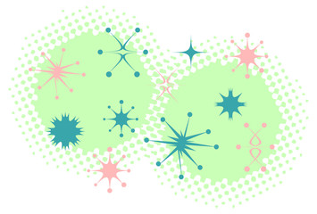 Retro Stars Clip Art Vintage