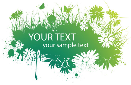 spring floral banner