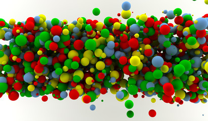 Colored spheres