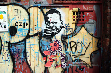 Fototapety  sztuka uliczna w berlinie