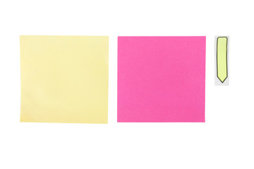 yellow and pink post it notes