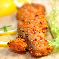 Räucherlachs mit Pfeffer