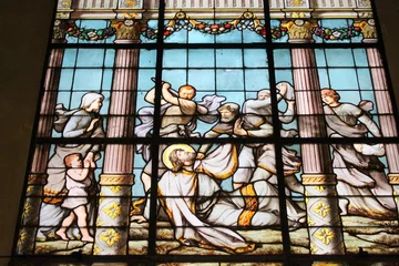 Schilderijen op glas Vitrail de l'église Saint-Philippe-du-Roule à Paris © Atlantis