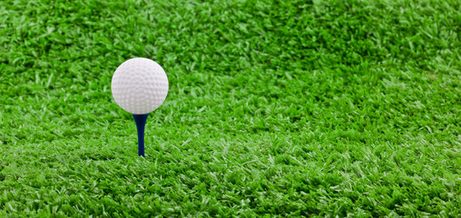 golf ball and tee's on golf course