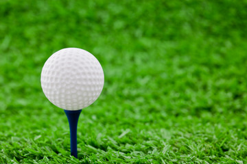 golf ball and tee's on golf course