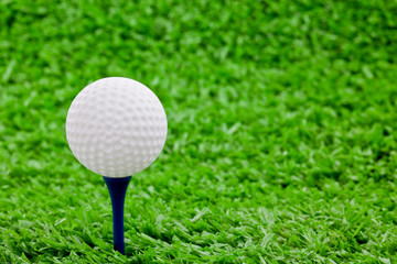 golf ball and tee's on golf course