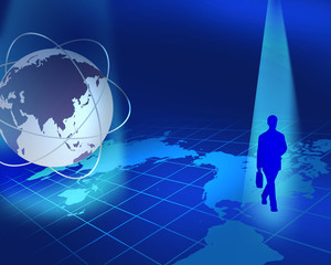 世界をまたに駆けるビジネスマン