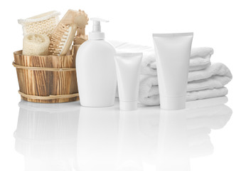 collection of bathing articles