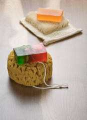 bath sponges with soap