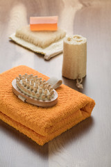 big set of bathing accessories