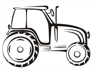 Obraz premium tractor symbol