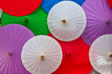 colourful umbrellas