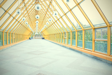 yellow transparent hallway
