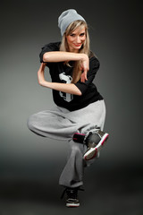 stylish hip hop girl