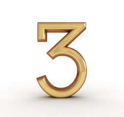 3d golden number 3