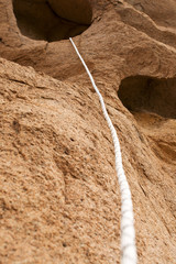 Fragment equipment for extreme sports on rock