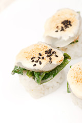 sushi on the plate