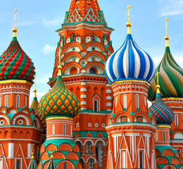 Fototapeta na wymiar Katedra Wasyla Błogosławionego na Placu Czerwonym w Moskwie Rosja