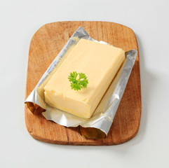 Block of fresh butter