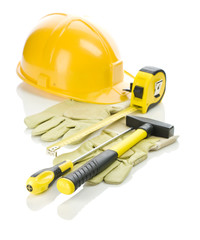 gloves and tools